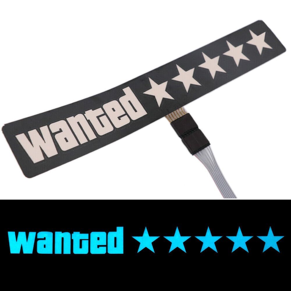WANTED USB Electric Sticker