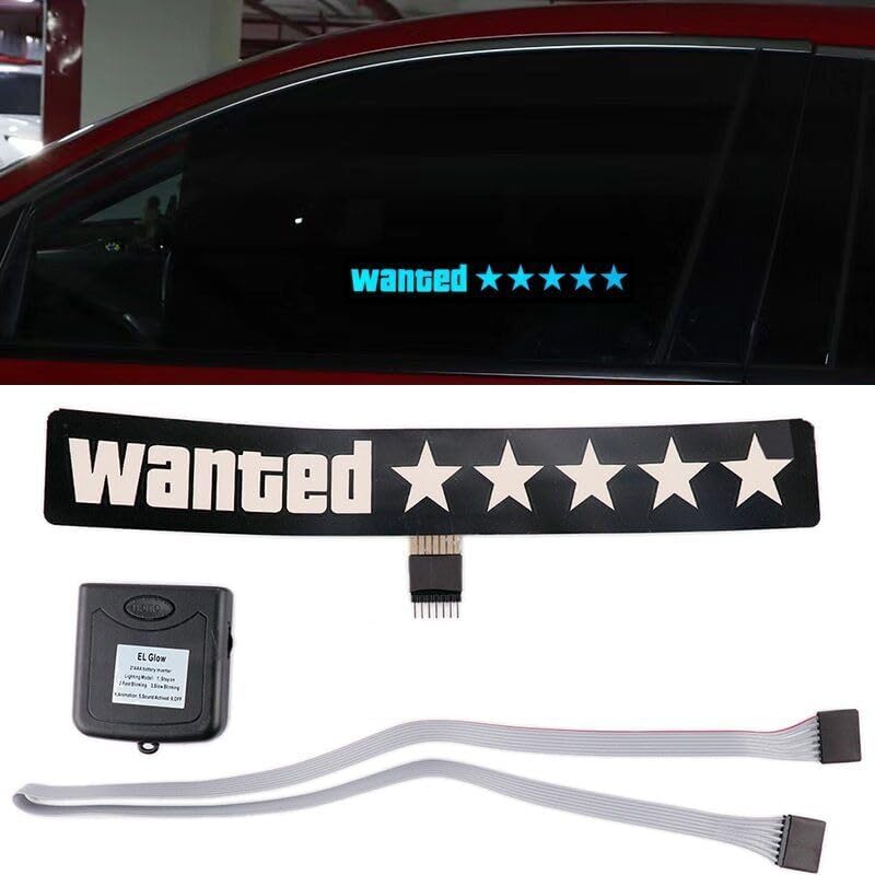 WANTED USB Electric Sticker