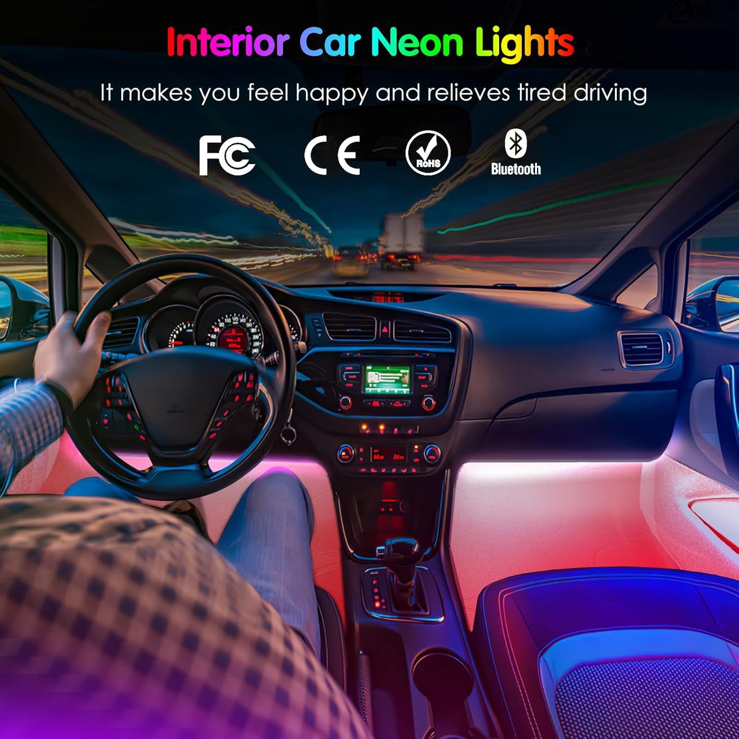 Smart Car Interior Lights with App Control