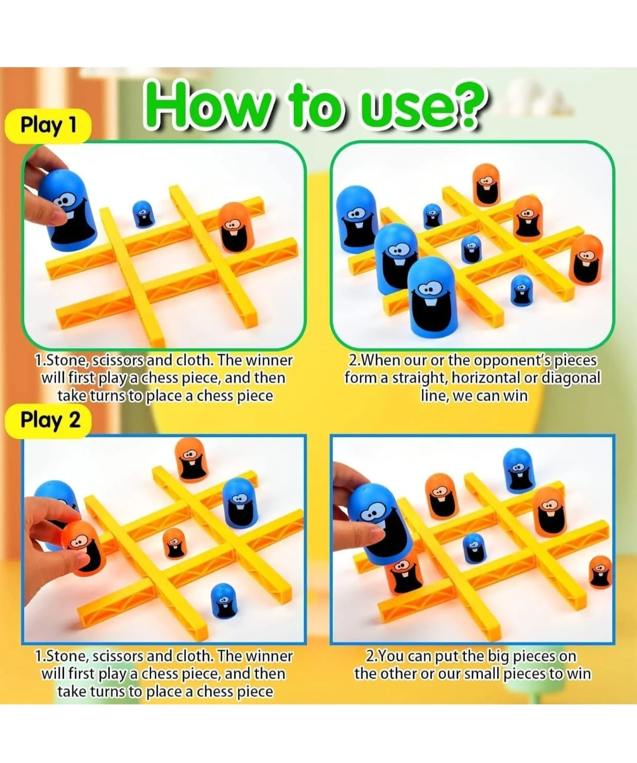 Tic Tac Toe Gobble Chess Game