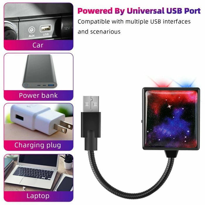 USB Car Interior LED Light