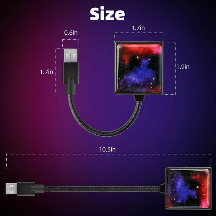 USB Car Interior LED Light