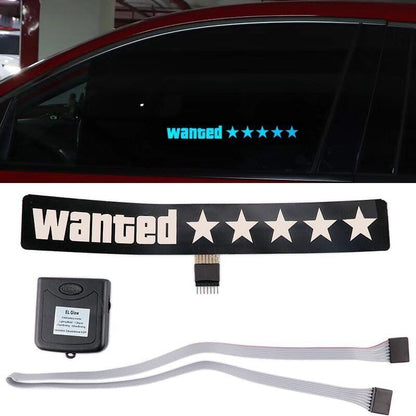 WANTED USB Electric Sticker