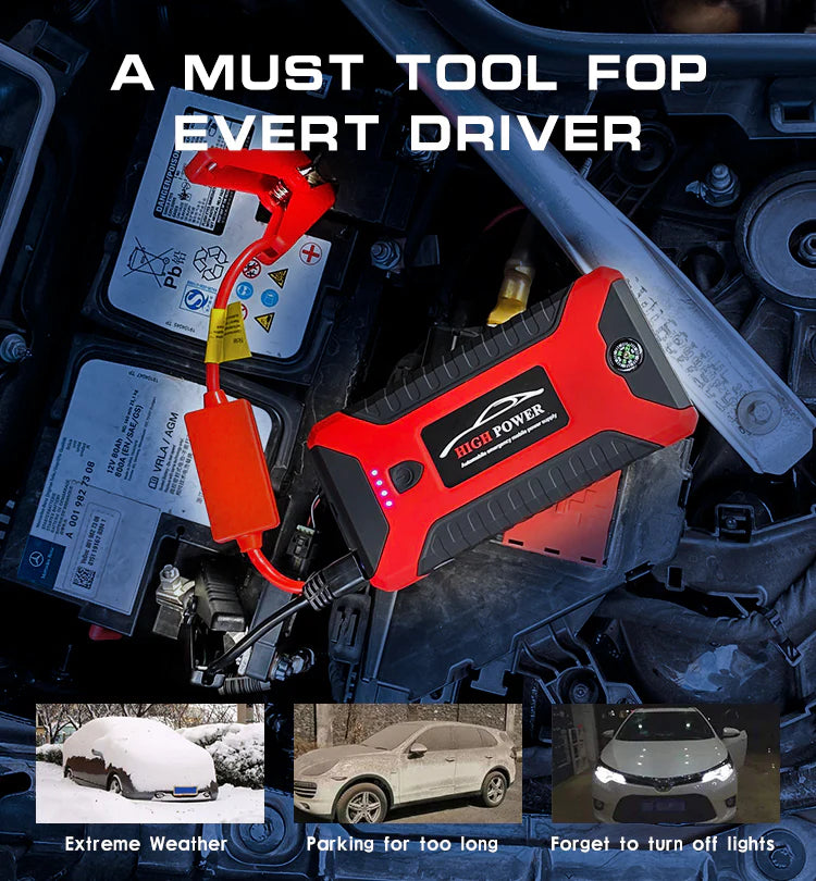 4 in 1, Car Power Bank, High Power Multi Function Car Jump Starter