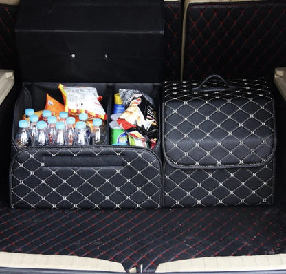 Car Trunk Folding Leather Organizer Storage Box